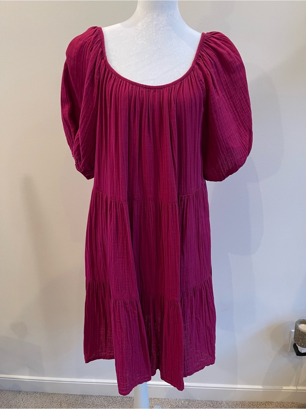 NWOT Old Navy tiered short sleeve dress cotton swing dress